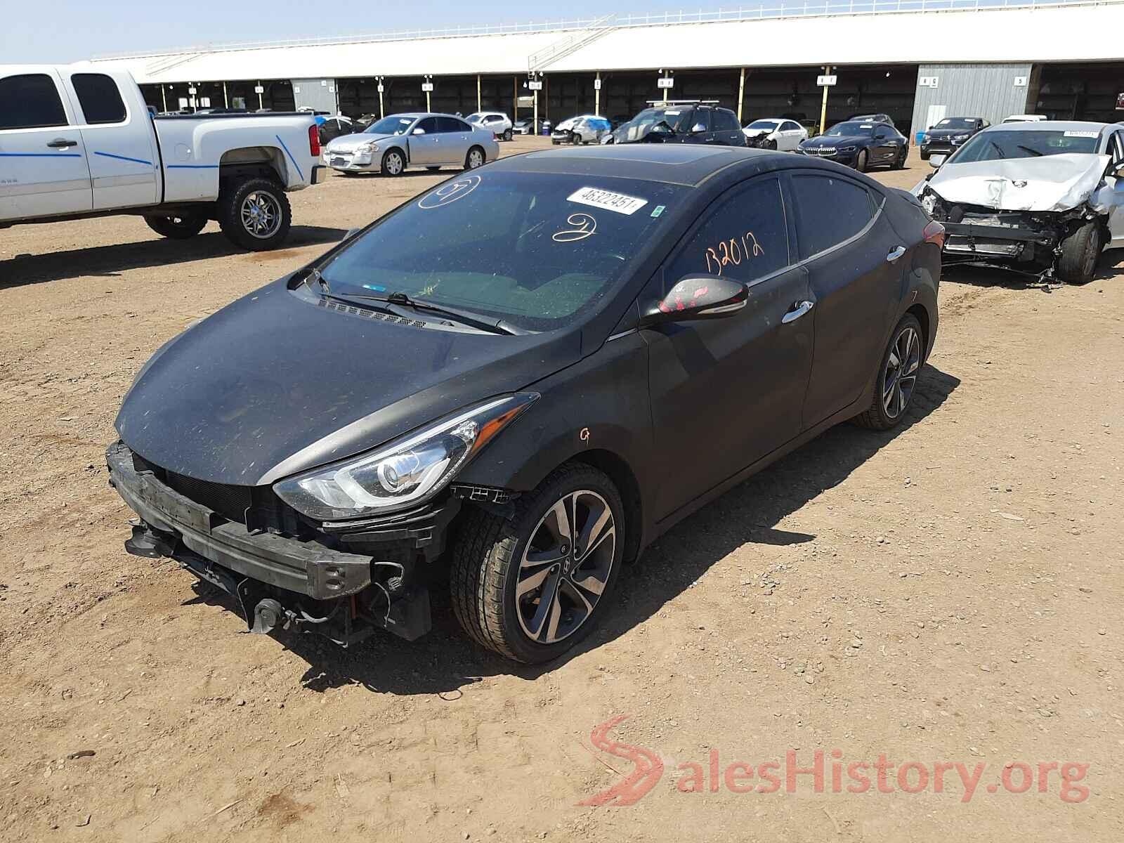 KMHDH4AE8GU554834 2016 HYUNDAI ELANTRA