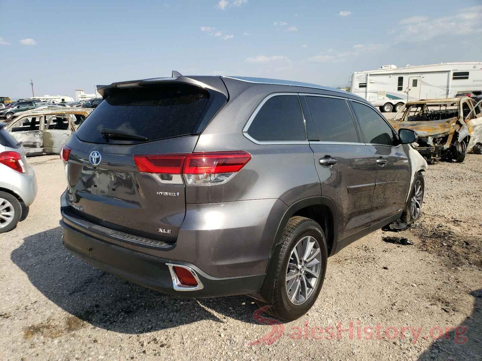 5TDJGRFH2KS065952 2019 TOYOTA HIGHLANDER