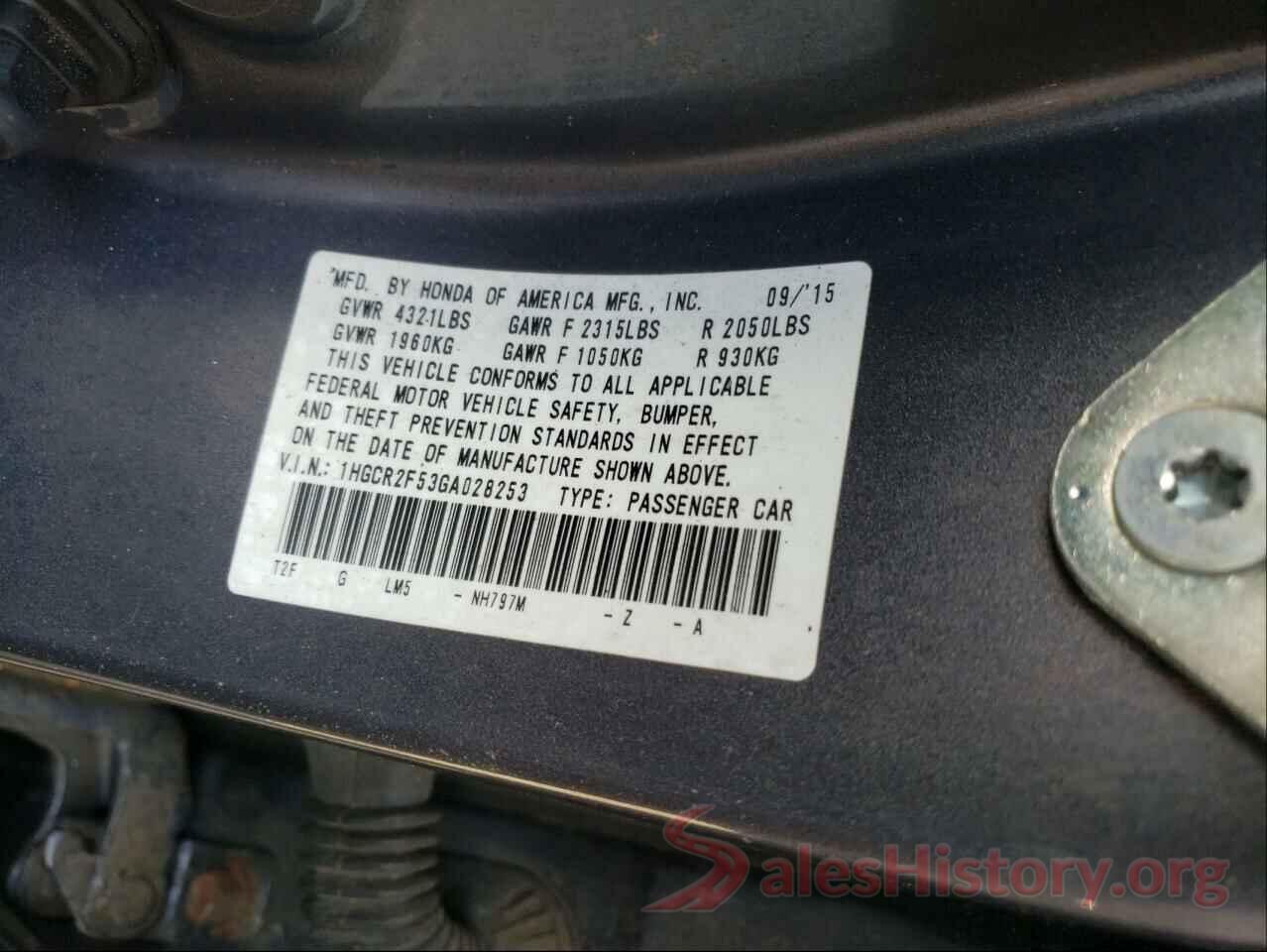 1HGCR2F53GA028253 2016 HONDA ACCORD