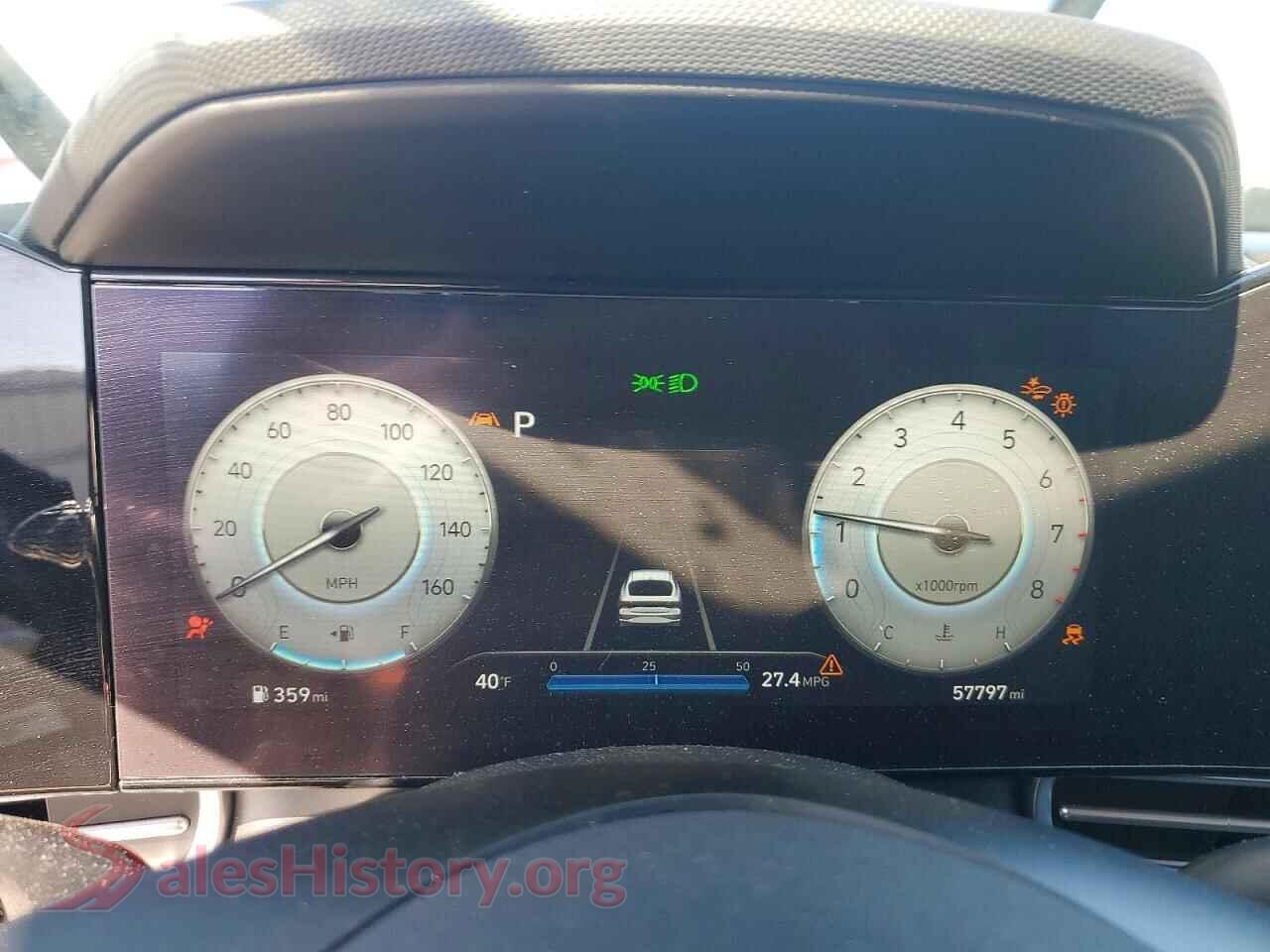 2022 HYUNDAI ELANTRA VIN KMHLP4AGXNU356835, interior center console