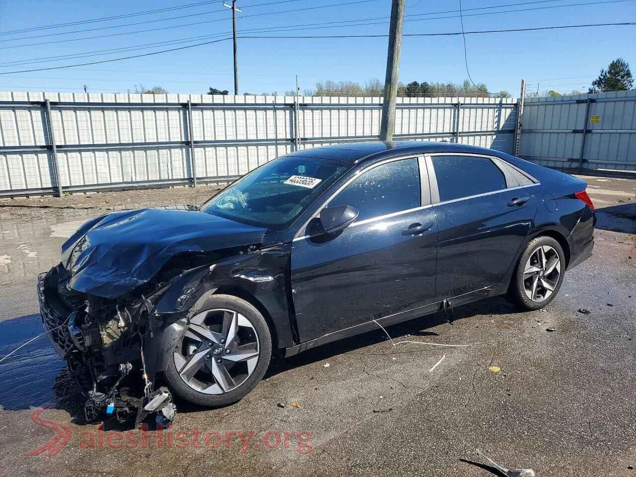 2022 HYUNDAI ELANTRA VIN KMHLP4AGXNU356835, auction photo