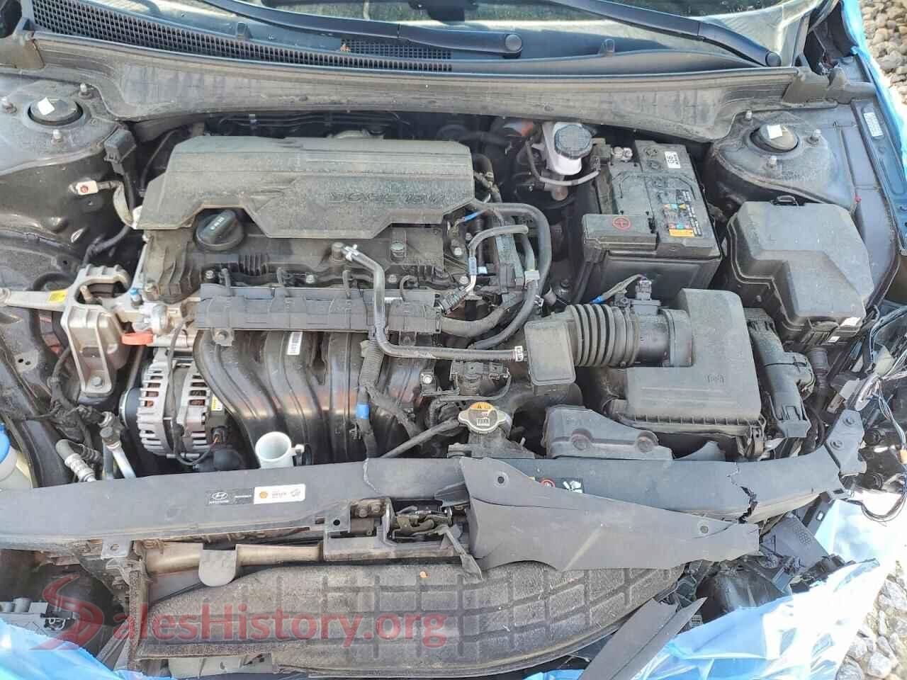2022 HYUNDAI ELANTRA VIN KMHLP4AGXNU356835, VIN plate