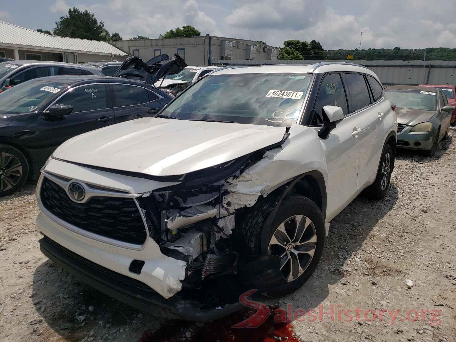 5TDGZRAH4LS504596 2020 TOYOTA HIGHLANDER