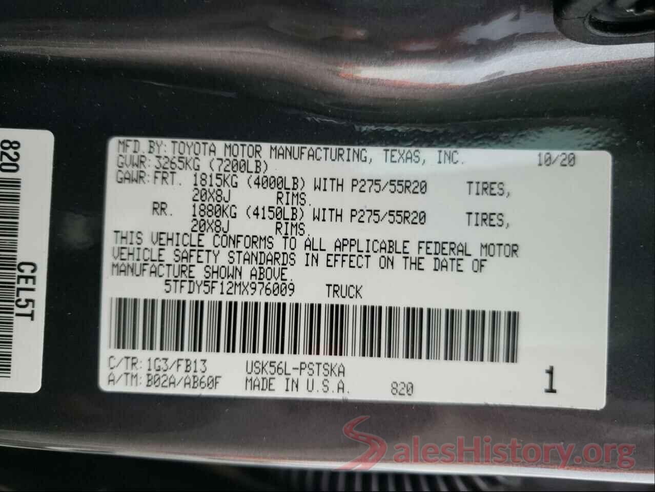 5TFDY5F12MX976009 2021 TOYOTA TUNDRA