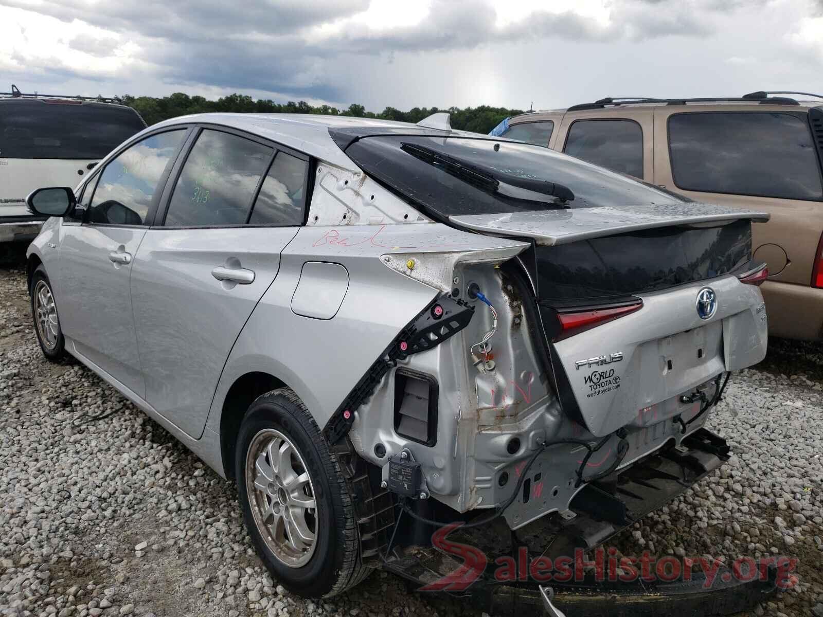 JTDKARFU0K3099540 2019 TOYOTA PRIUS