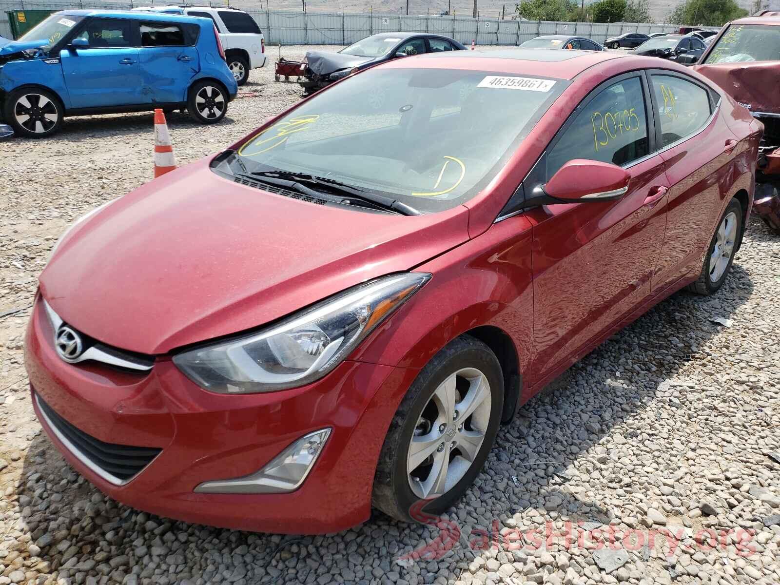 KMHDH4AE2GU558040 2016 HYUNDAI ELANTRA