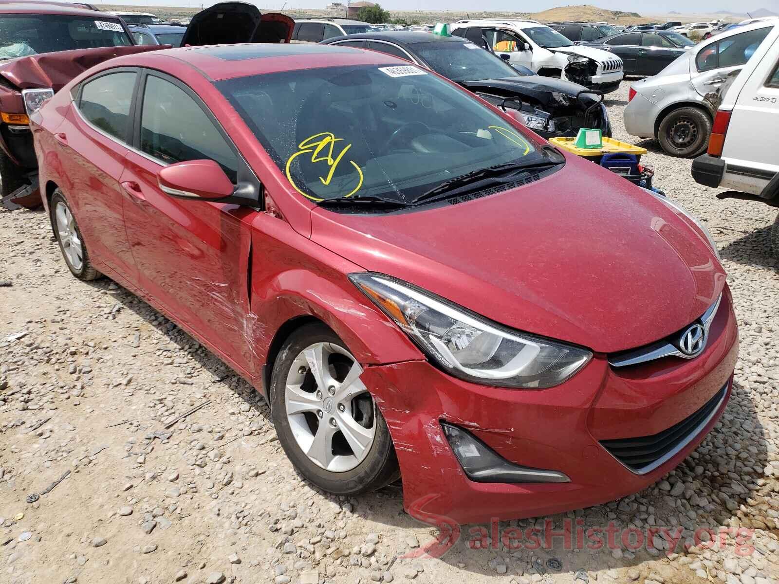 KMHDH4AE2GU558040 2016 HYUNDAI ELANTRA