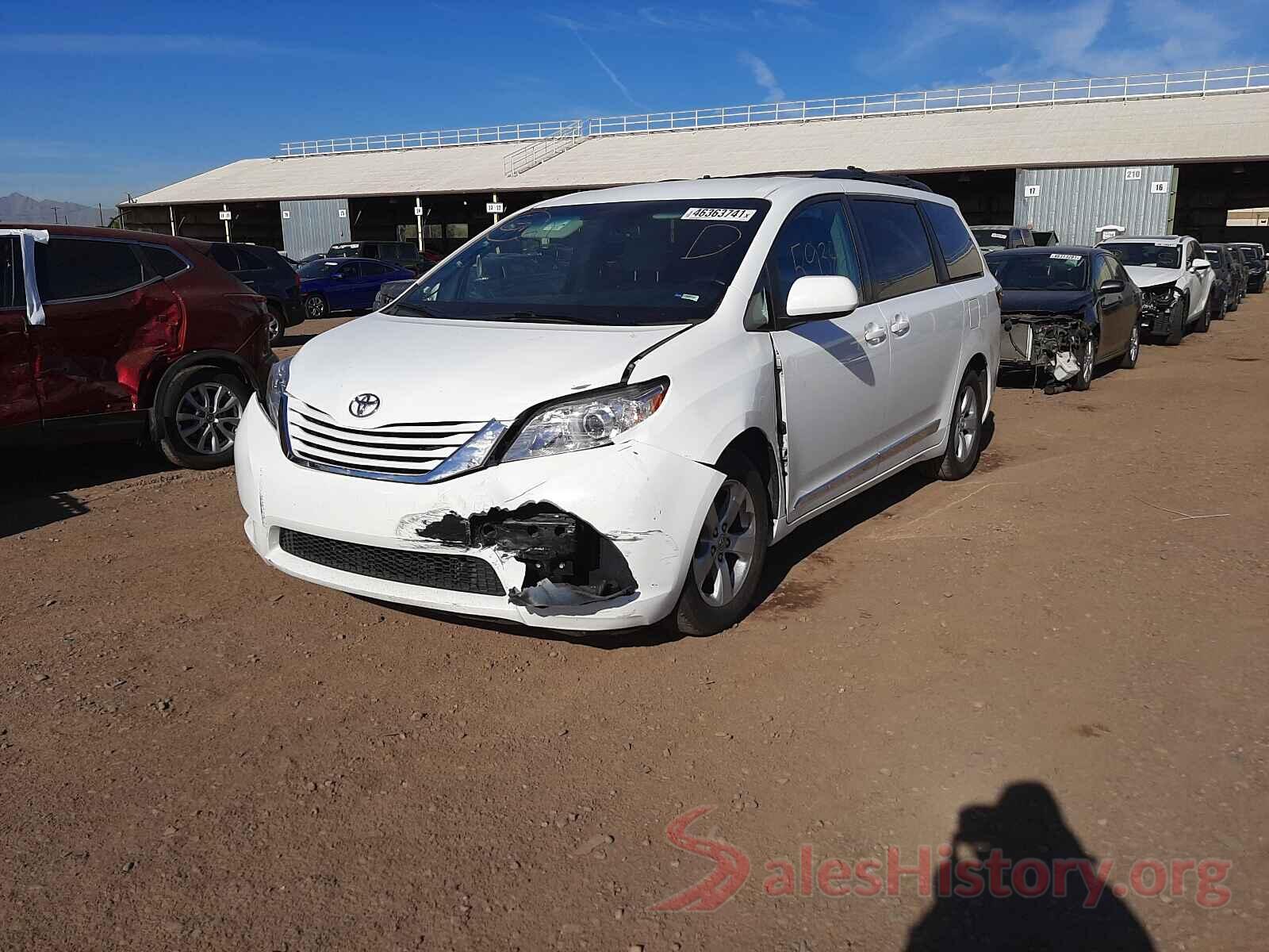 5TDKZ3DC5HS816408 2017 TOYOTA SIENNA