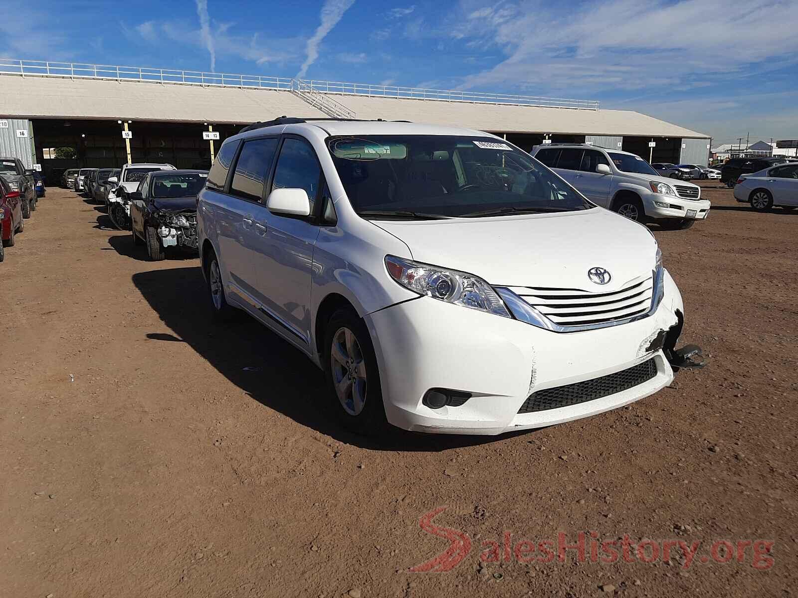 5TDKZ3DC5HS816408 2017 TOYOTA SIENNA