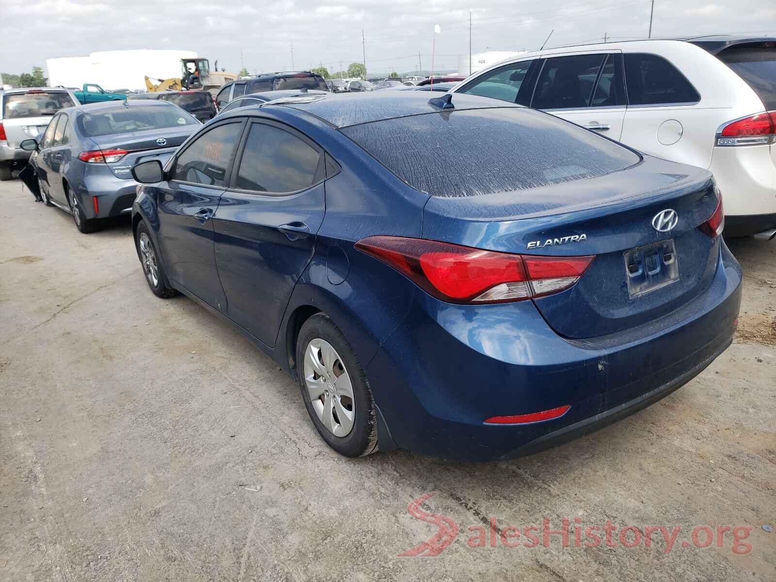 KMHDH4AEXGU618467 2016 HYUNDAI ELANTRA