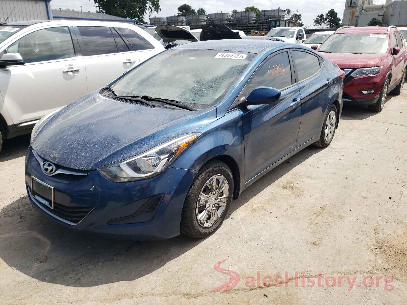 KMHDH4AEXGU618467 2016 HYUNDAI ELANTRA