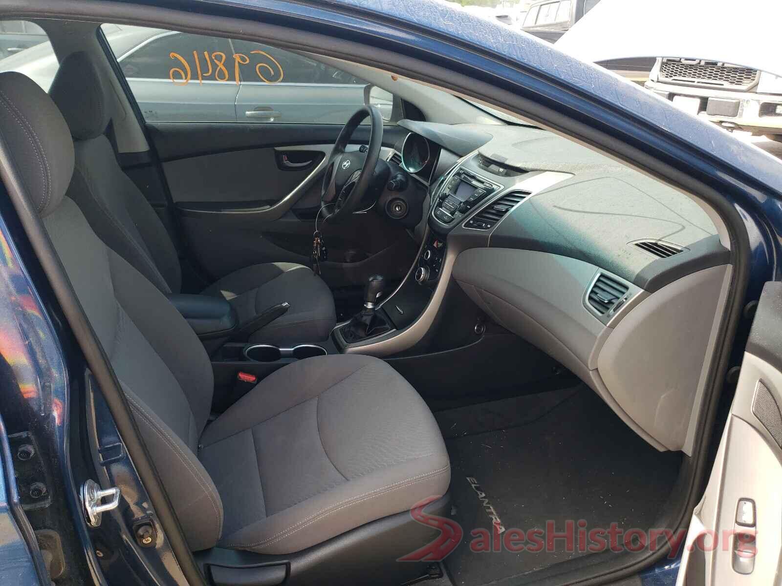 KMHDH4AEXGU618467 2016 HYUNDAI ELANTRA