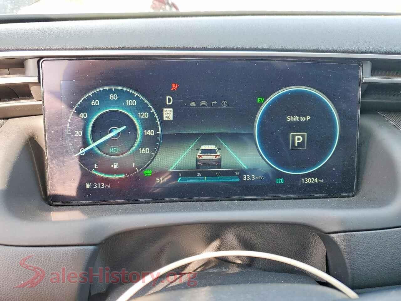 2023 HYUNDAI TUCSON VIN KM8JECA17PU116101, interior center console