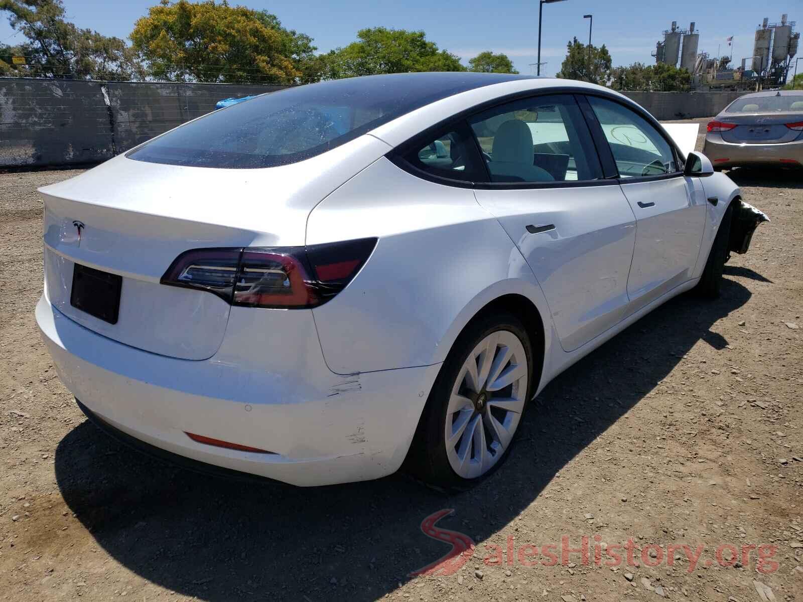 5YJ3E1EA4MF927788 2021 TESLA MODEL 3