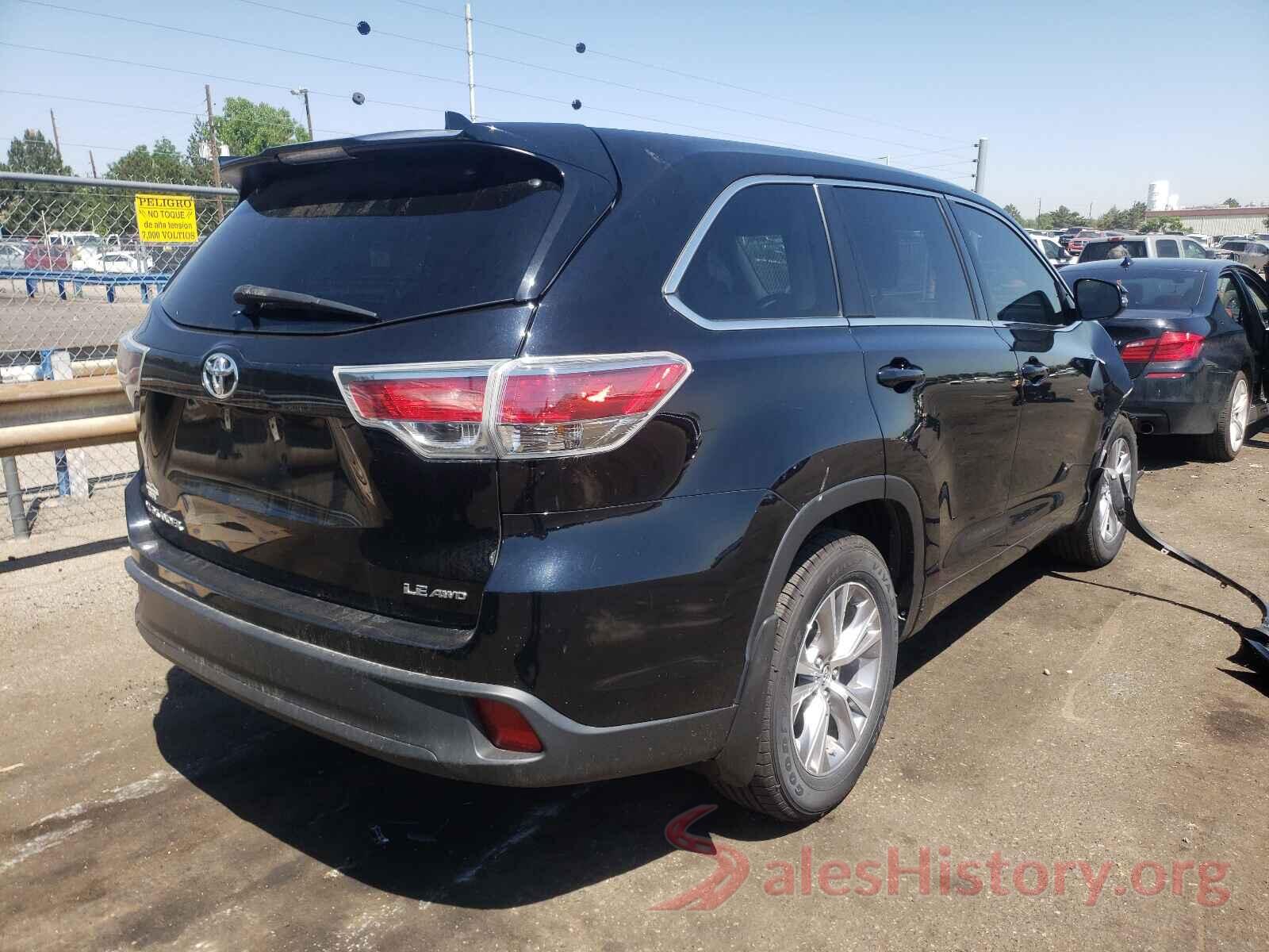 5TDBKRFH8GS337480 2016 TOYOTA HIGHLANDER