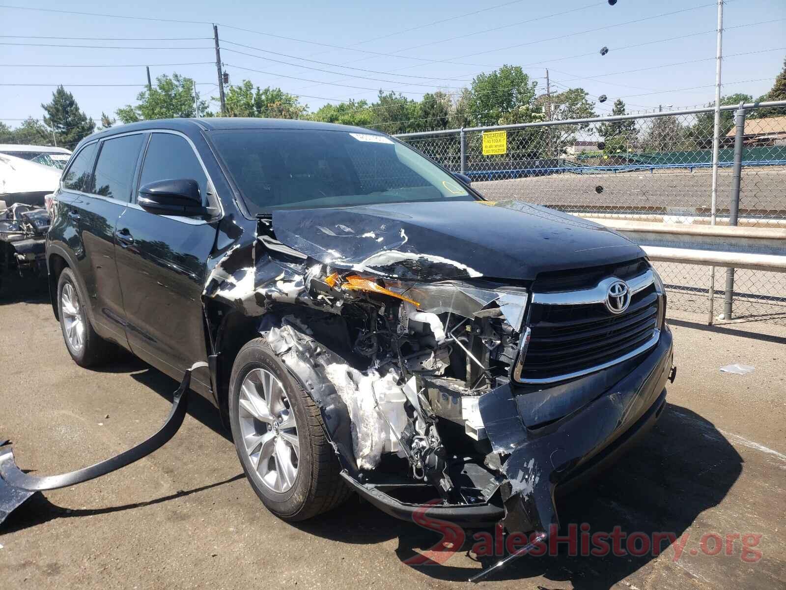 5TDBKRFH8GS337480 2016 TOYOTA HIGHLANDER