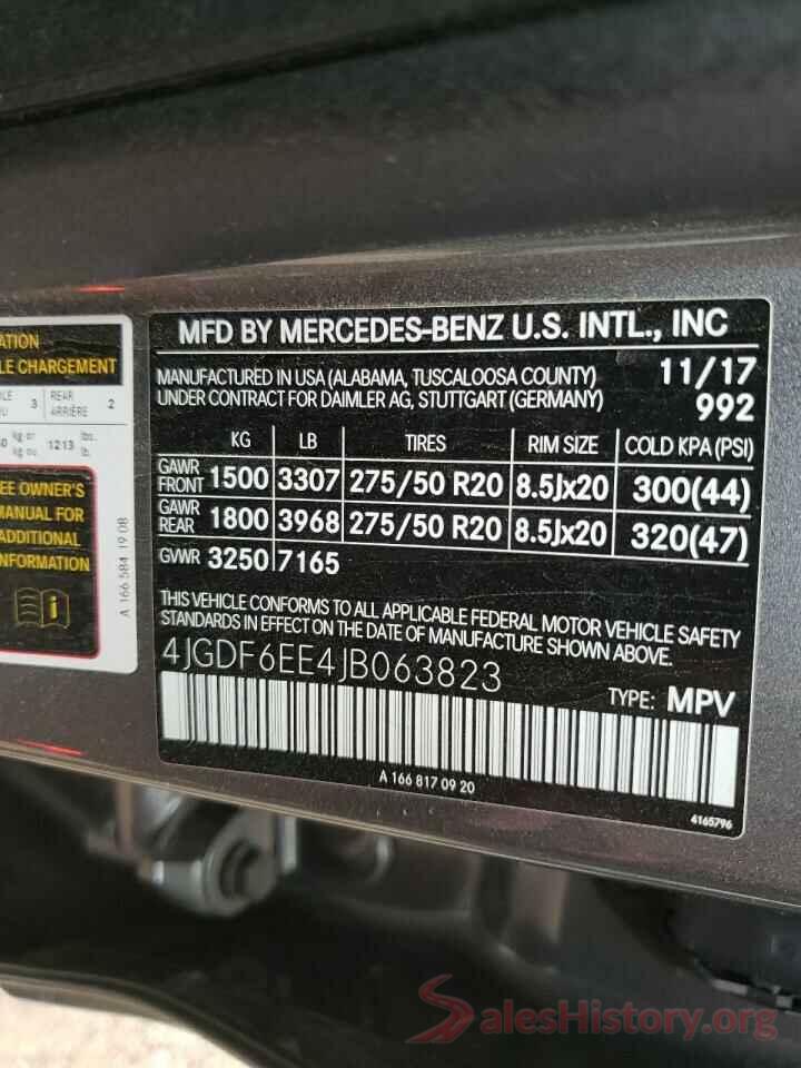 4JGDF6EE4JB063823 2018 MERCEDES-BENZ GLS-CLASS