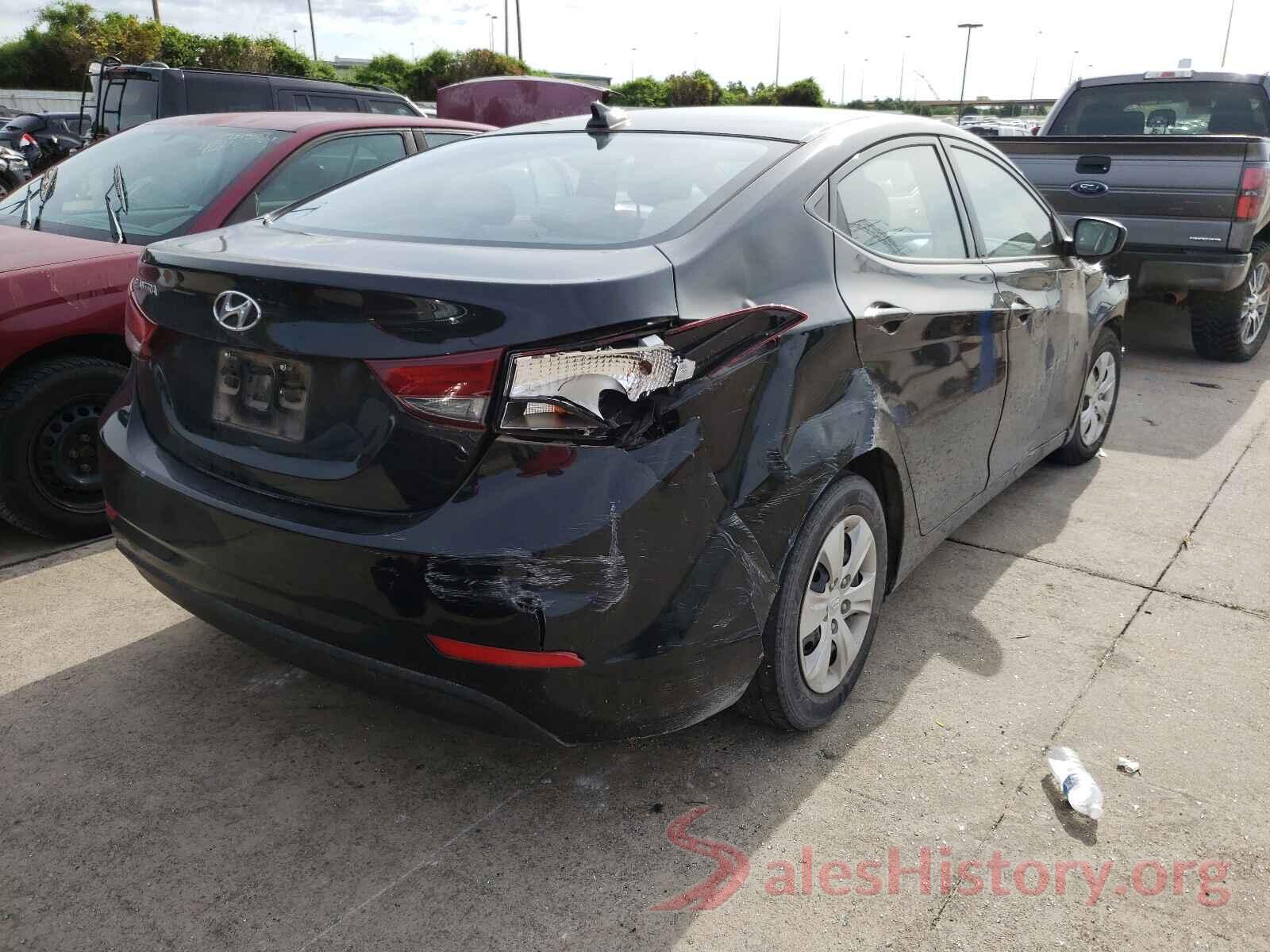 5NPDH4AE6GH786122 2016 HYUNDAI ELANTRA