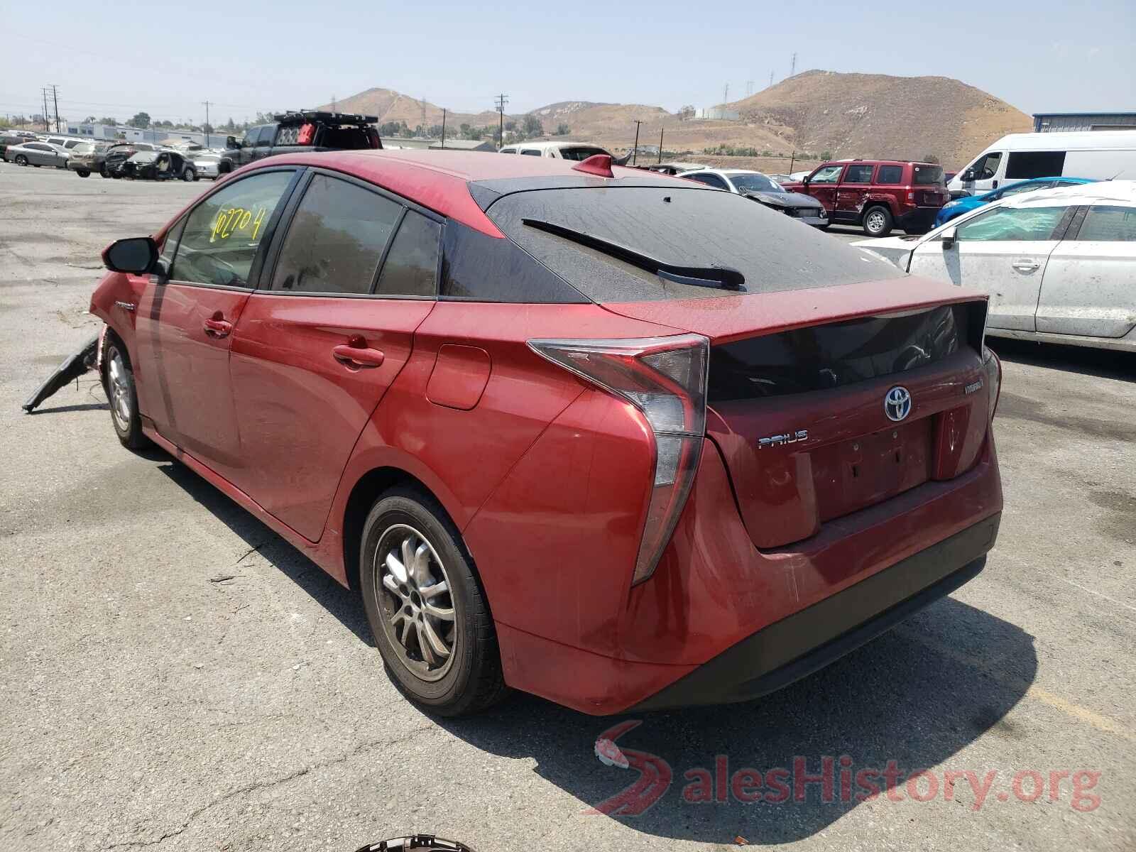 JTDKBRFU6G3511738 2016 TOYOTA PRIUS