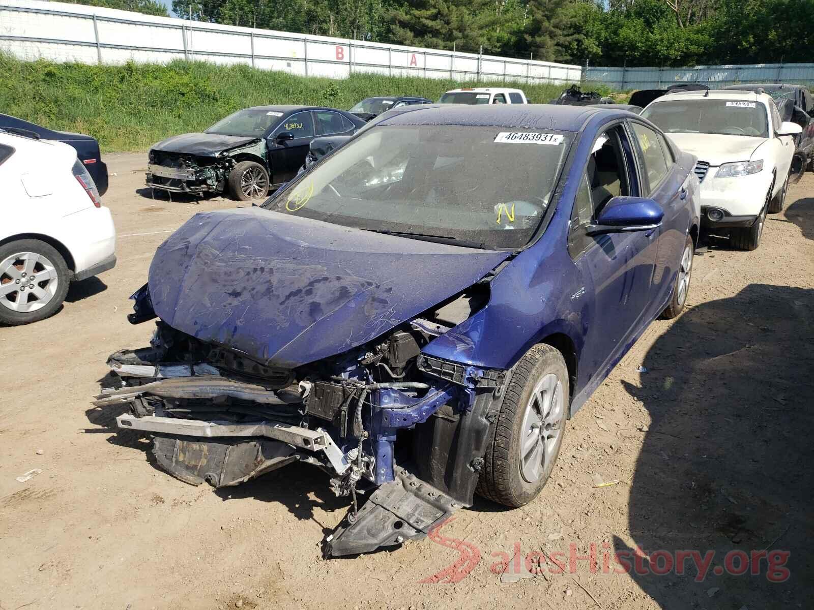 JTDKARFU9G3512482 2016 TOYOTA PRIUS