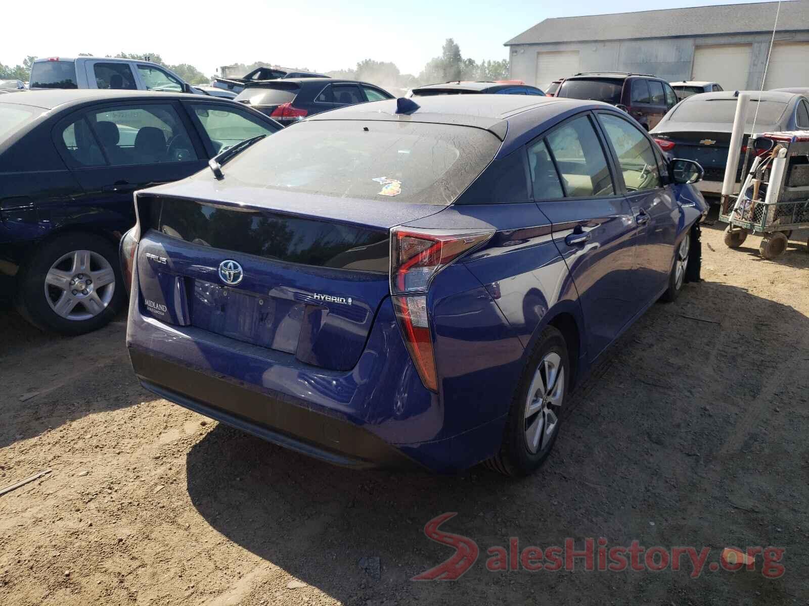 JTDKARFU9G3512482 2016 TOYOTA PRIUS