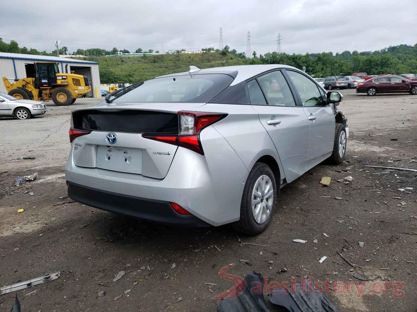 JTDKARFU4K3083857 2019 TOYOTA PRIUS