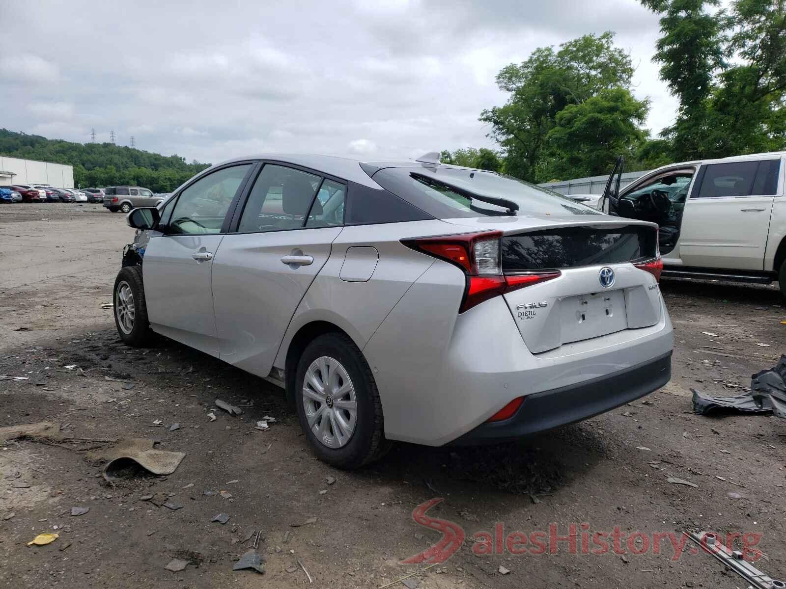 JTDKARFU4K3083857 2019 TOYOTA PRIUS