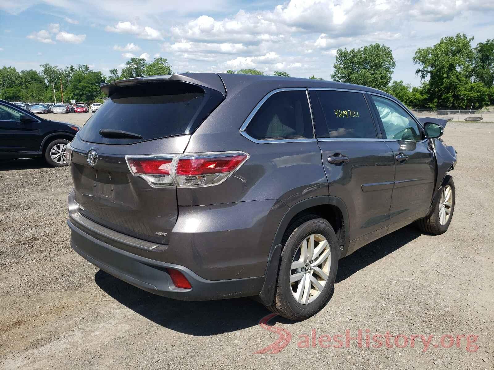 5TDBKRFH2GS264865 2016 TOYOTA HIGHLANDER