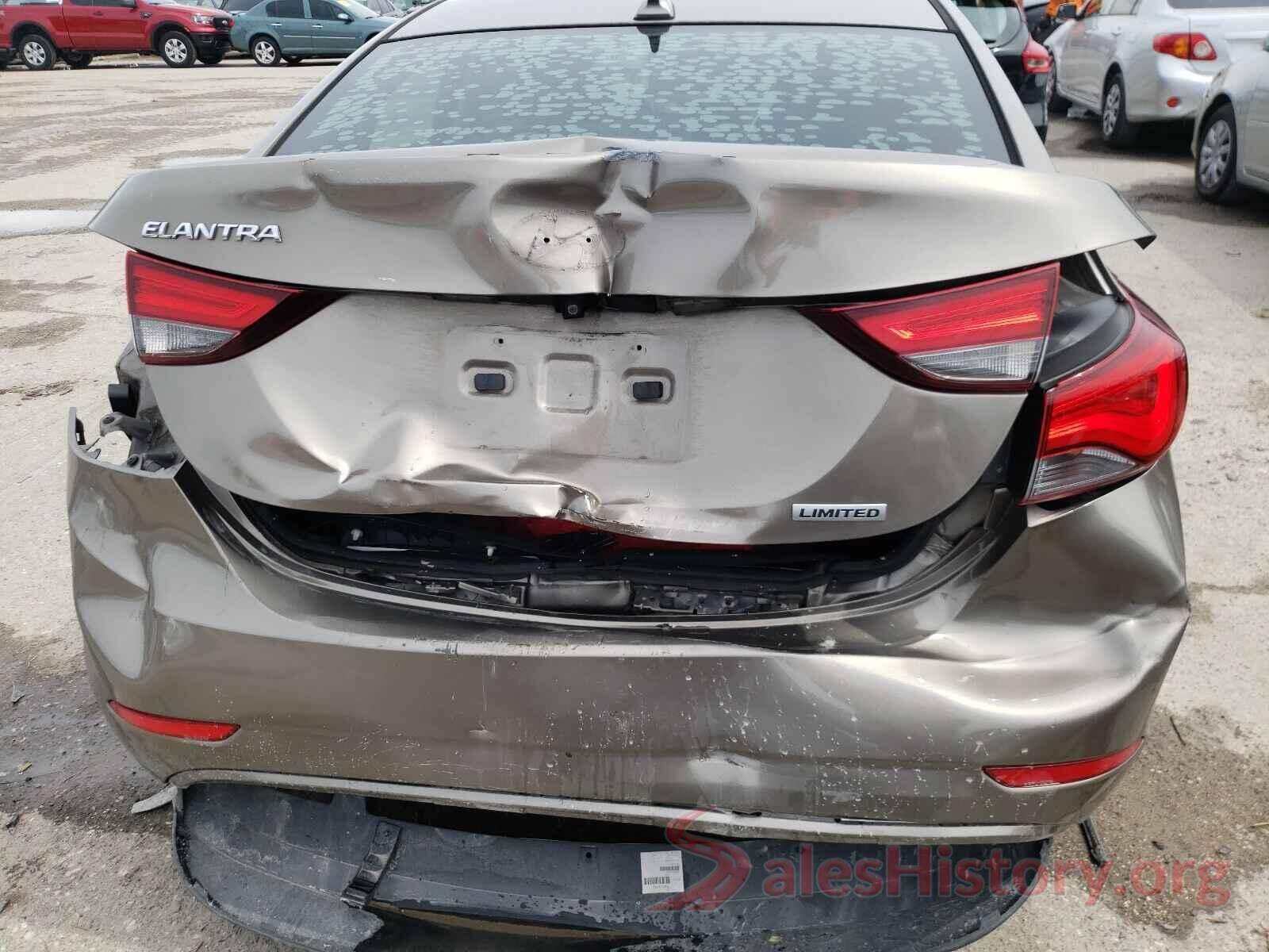 5NPDH4AE4GH772493 2016 HYUNDAI ELANTRA