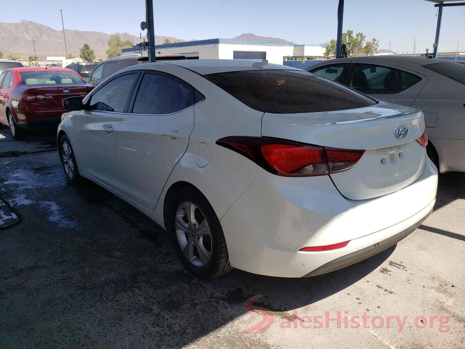 5NPDH4AE1GH786688 2016 HYUNDAI ELANTRA