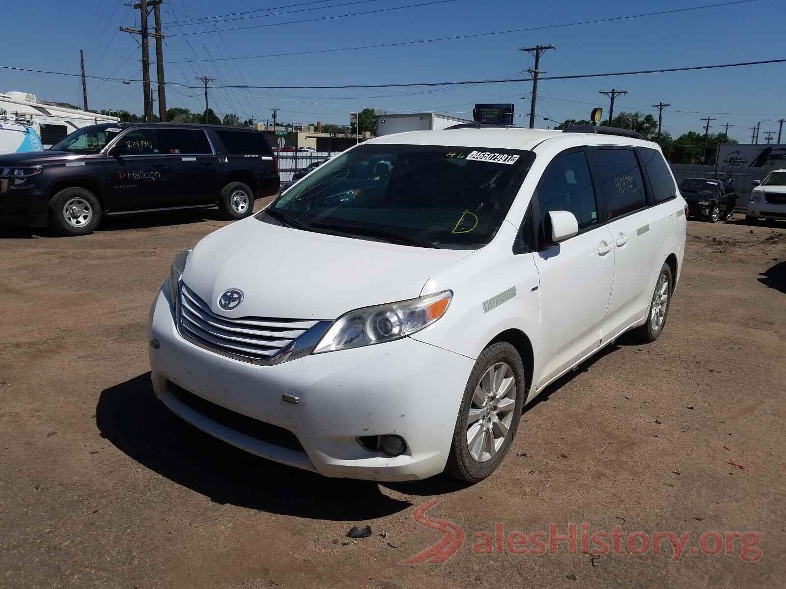 5TDJZ3DC6HS162157 2017 TOYOTA SIENNA