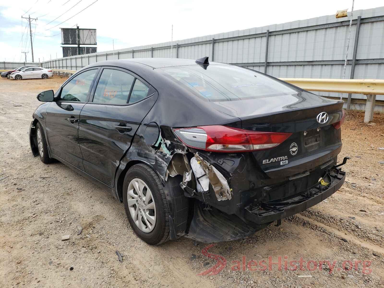 5NPD74LF4HH194700 2017 HYUNDAI ELANTRA