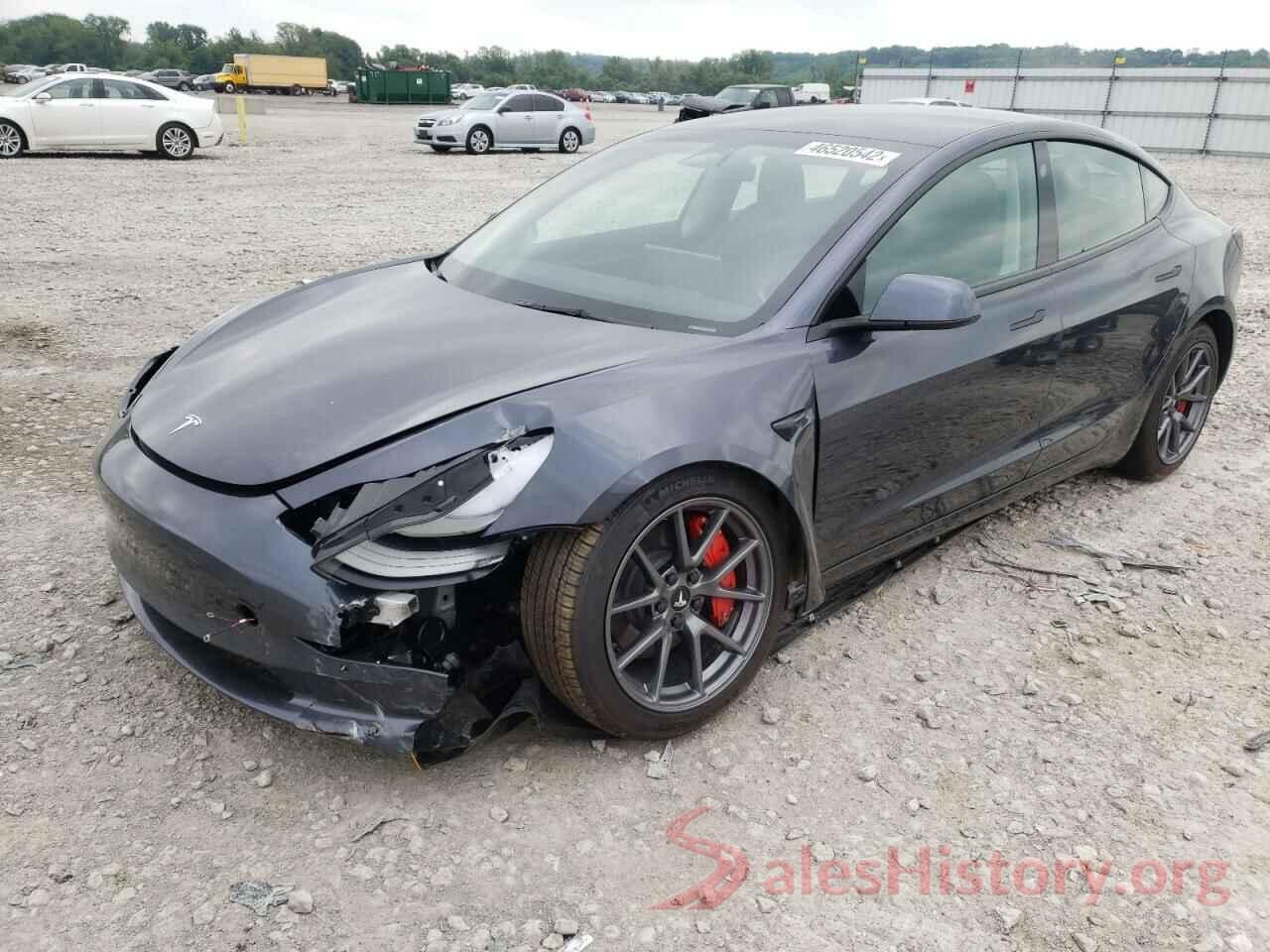 5YJ3E1EB1NF175560 2022 TESLA MODEL 3