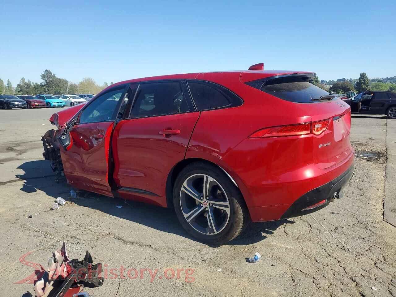 2017 JAGUAR F-PACE VIN SADCM2BV6HA083658, front view