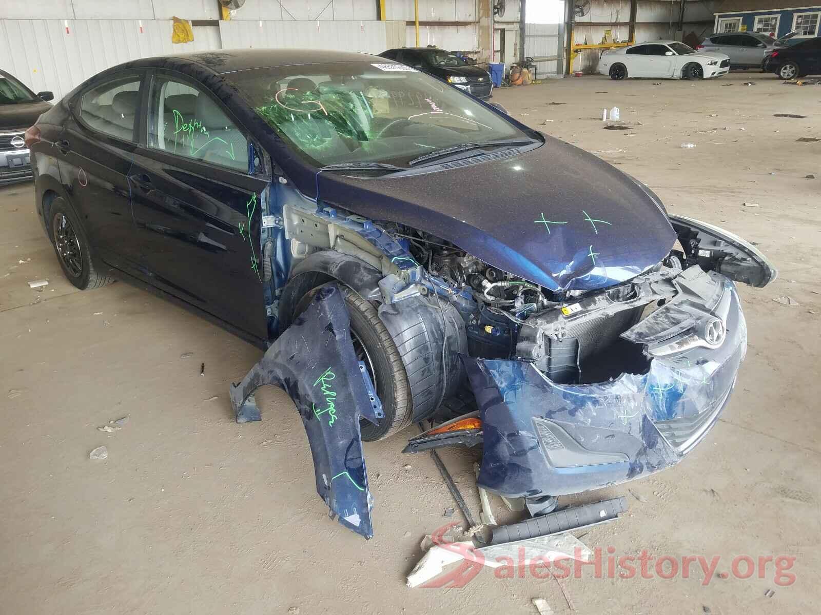 5NPDH4AE1GH681536 2016 HYUNDAI ELANTRA