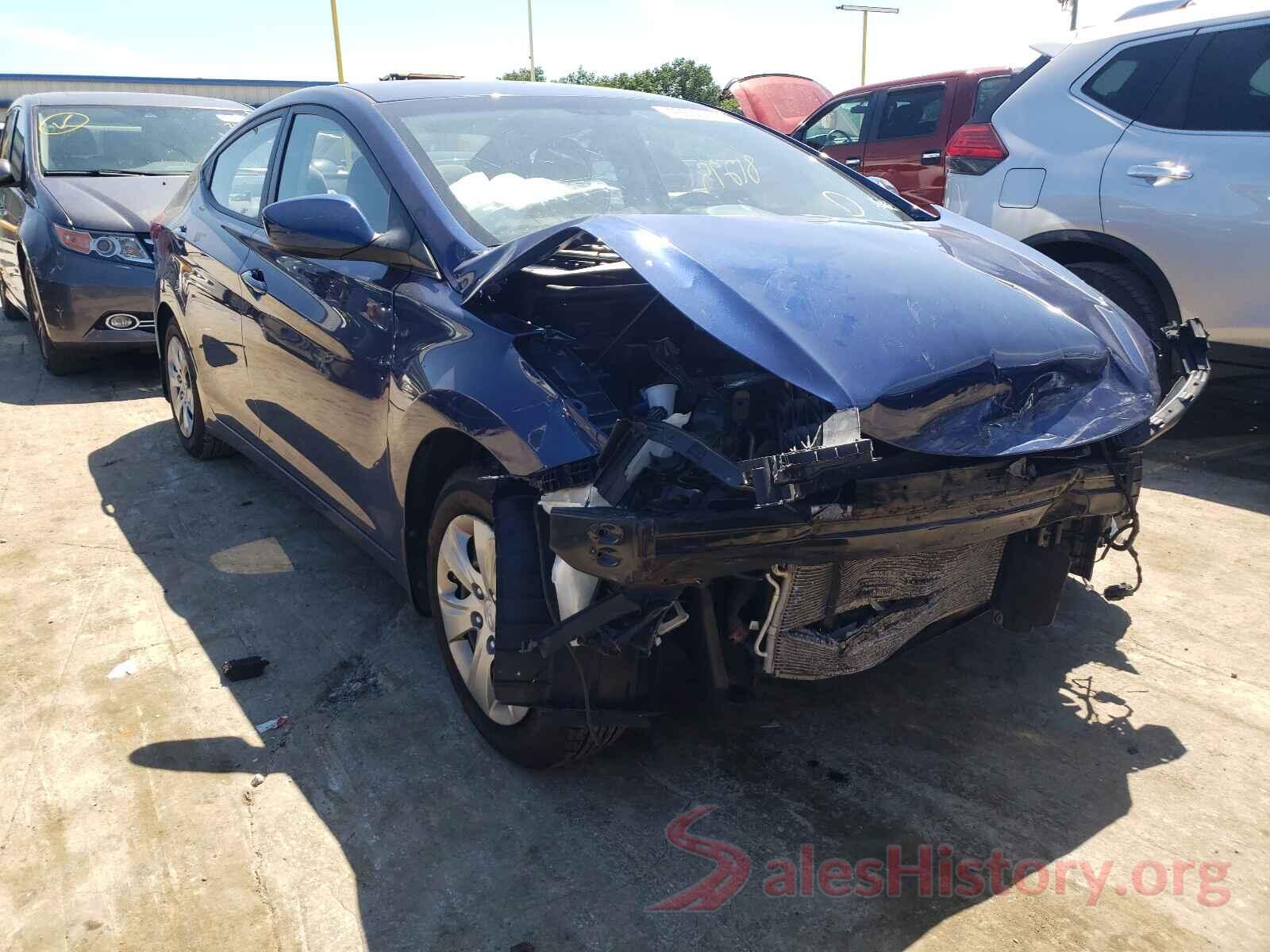 5NPDH4AE6GH720833 2016 HYUNDAI ELANTRA