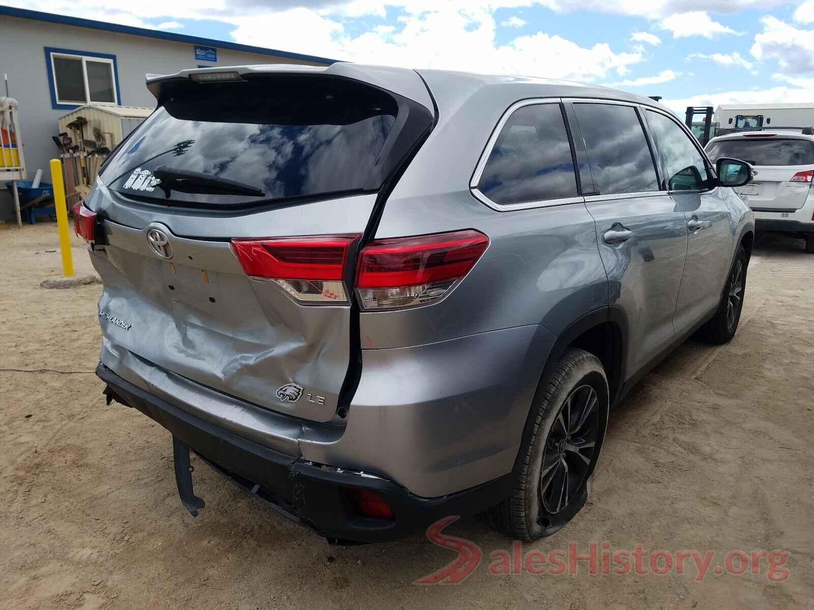 5TDZZRFH0KS314052 2019 TOYOTA HIGHLANDER