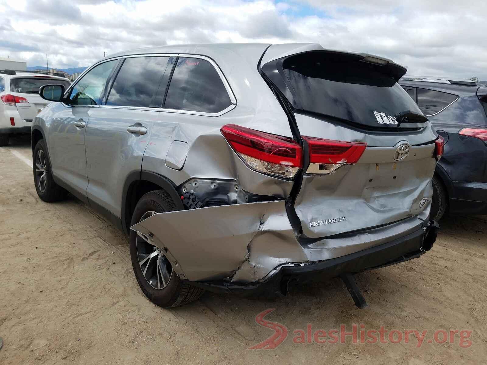 5TDZZRFH0KS314052 2019 TOYOTA HIGHLANDER