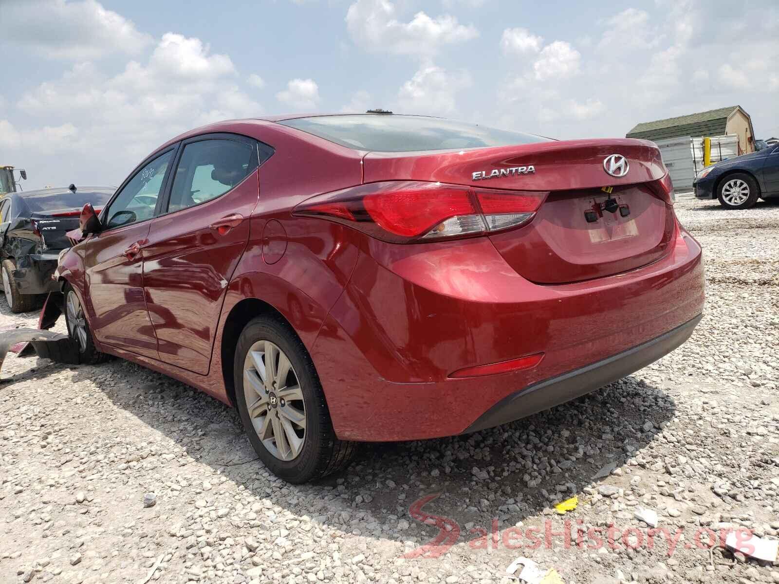 5NPDH4AE7GH657127 2016 HYUNDAI ELANTRA