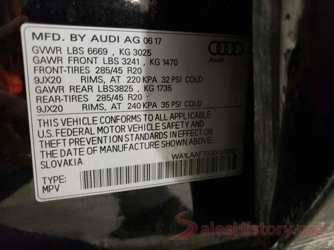 WA1LAAF70JD002081 2018 AUDI Q7