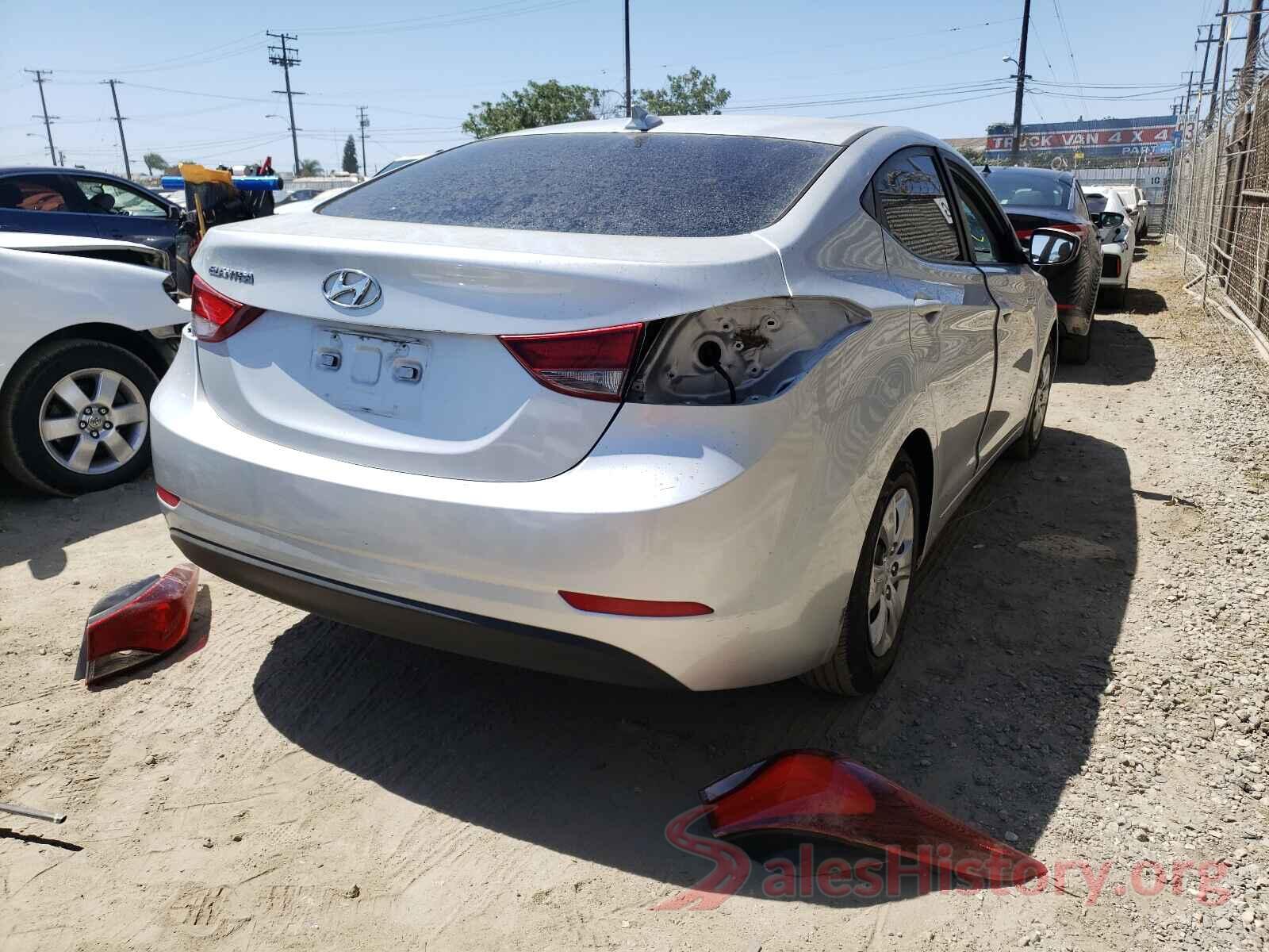 5NPDH4AE9GH666427 2016 HYUNDAI ELANTRA