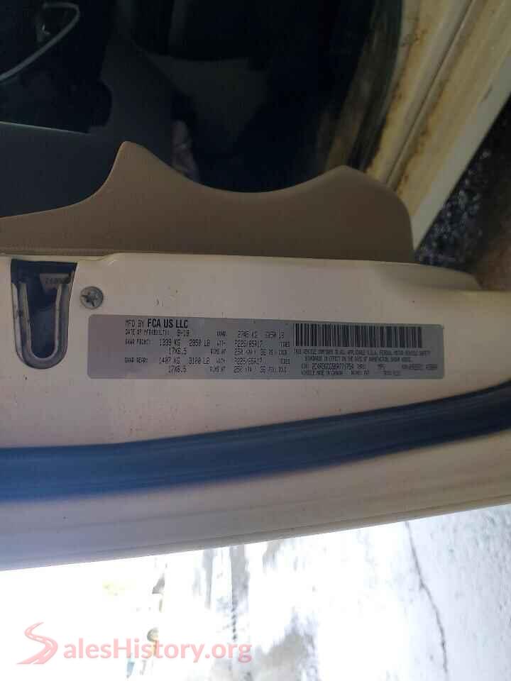 2019 DODGE CARAVAN VIN 2C4RDGCG5KR771754, damage close-up