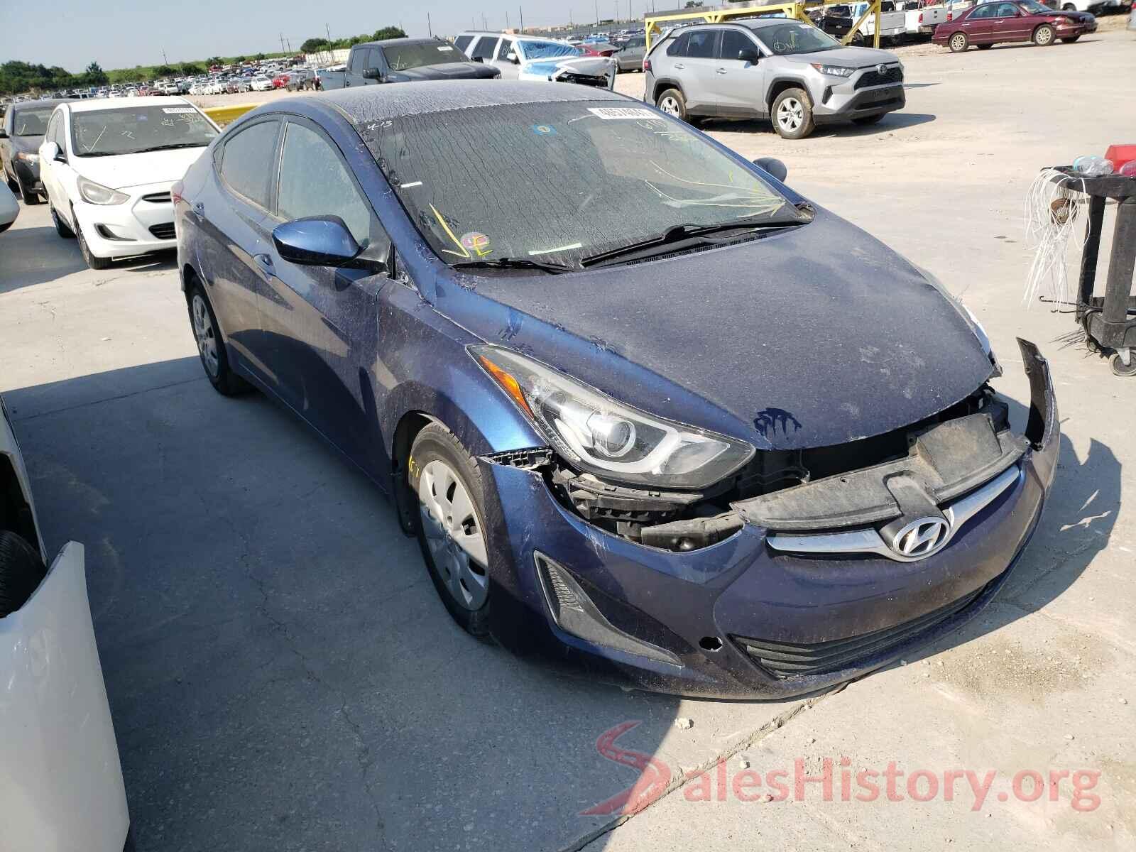 5NPDH4AE7GH667821 2016 HYUNDAI ELANTRA