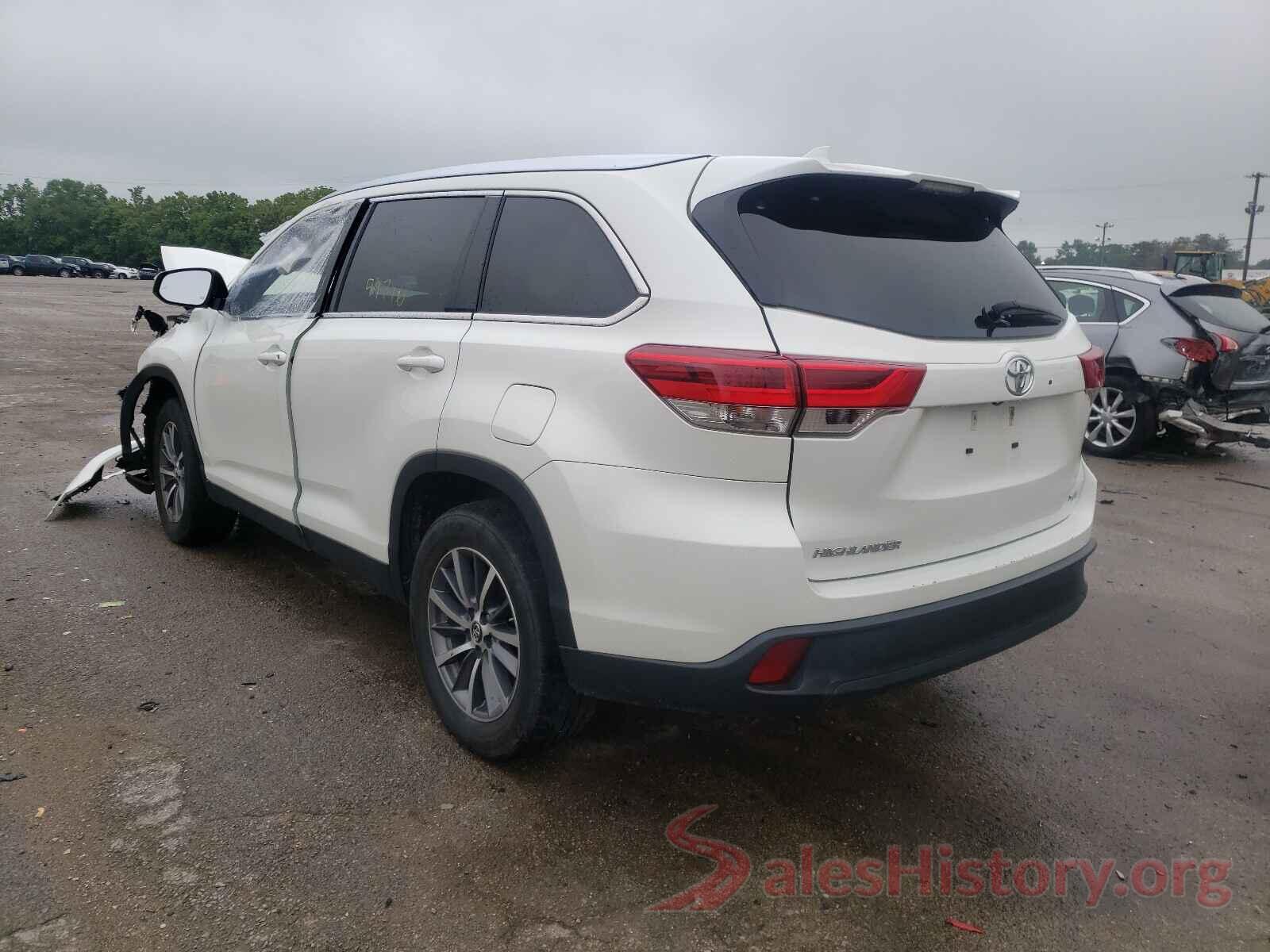 5TDKZRFH1KS555457 2019 TOYOTA HIGHLANDER