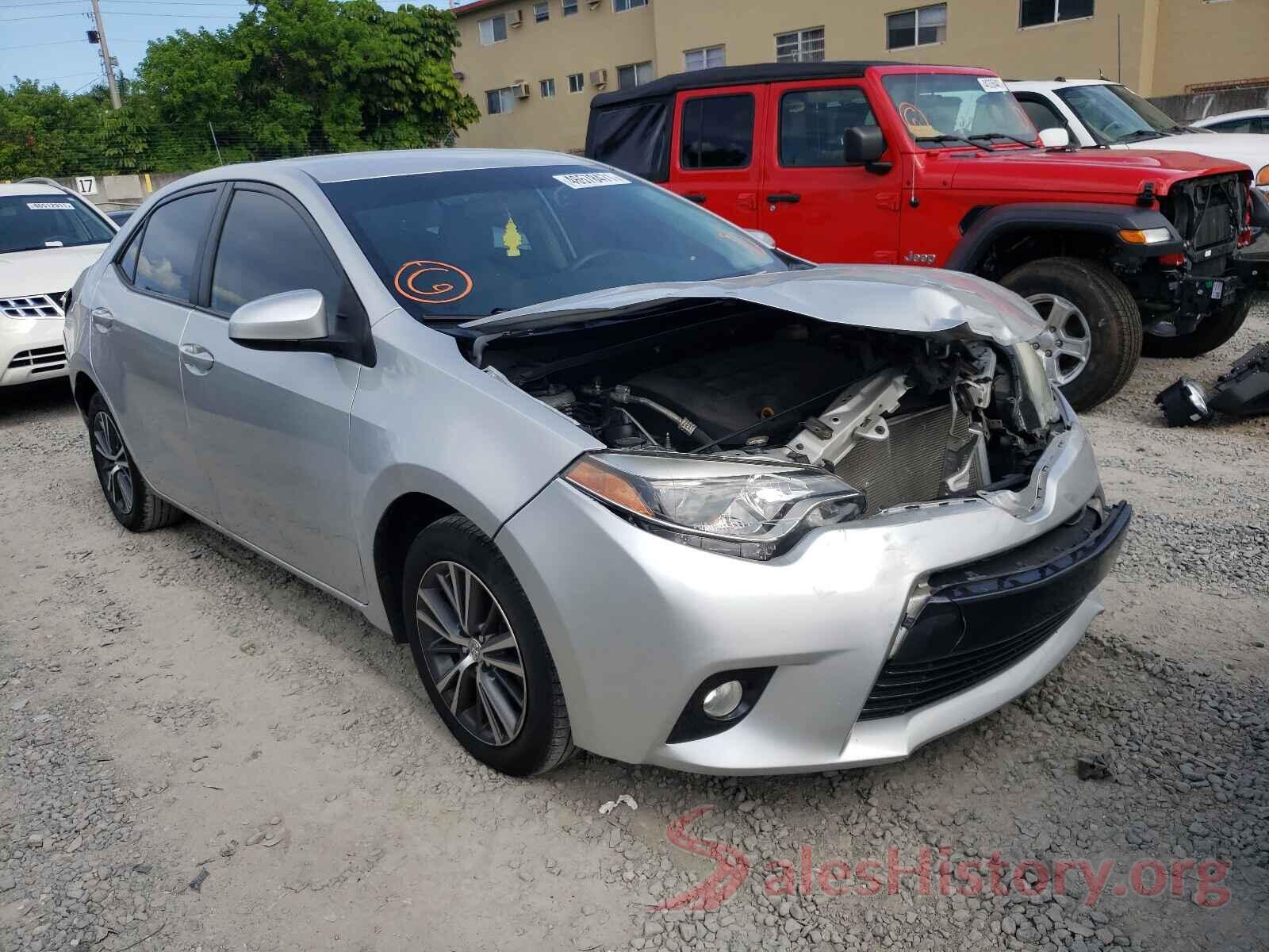 5YFBURHE2GP435197 2016 TOYOTA COROLLA