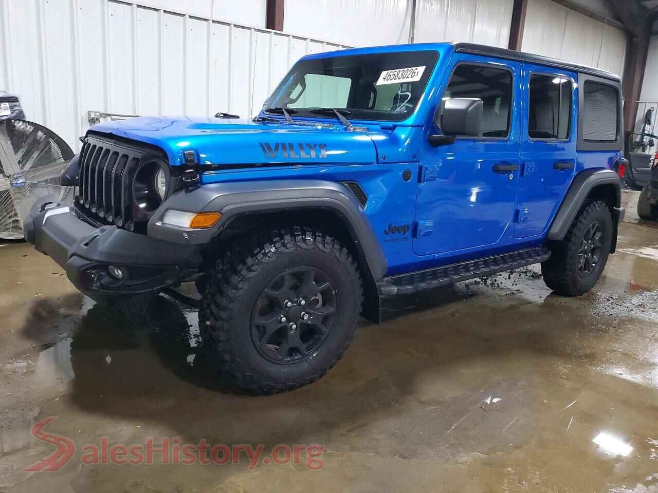 2021 JEEP WRANGLER VIN 1C4HJXDG6MW753194, auction photo