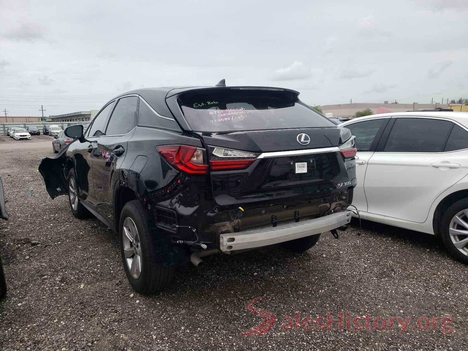 2T2ZZMCA1KC121567 2019 LEXUS RX350