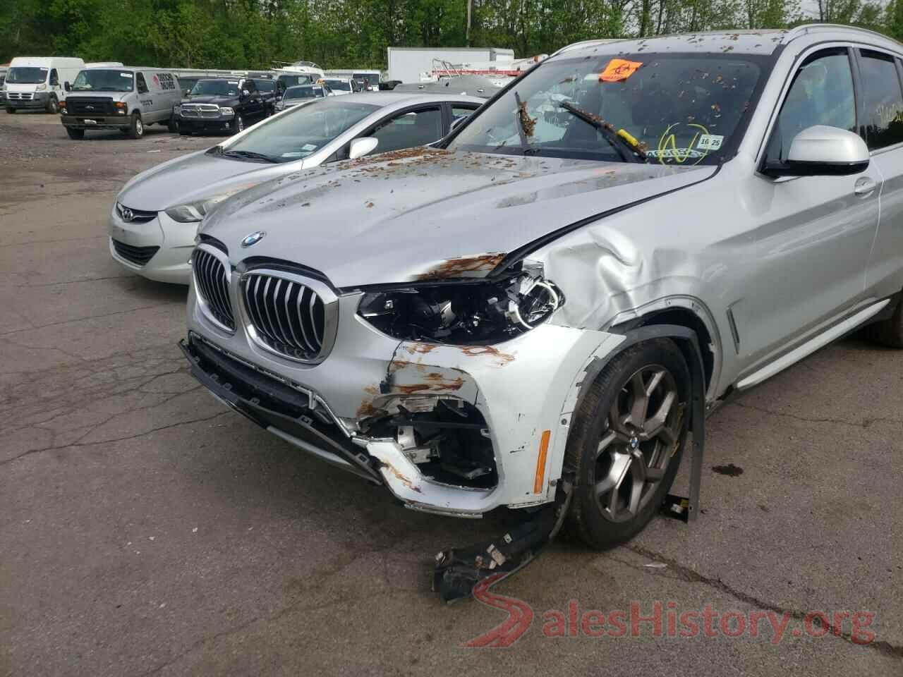 5UXTY5C04M9D96483 2021 BMW X3