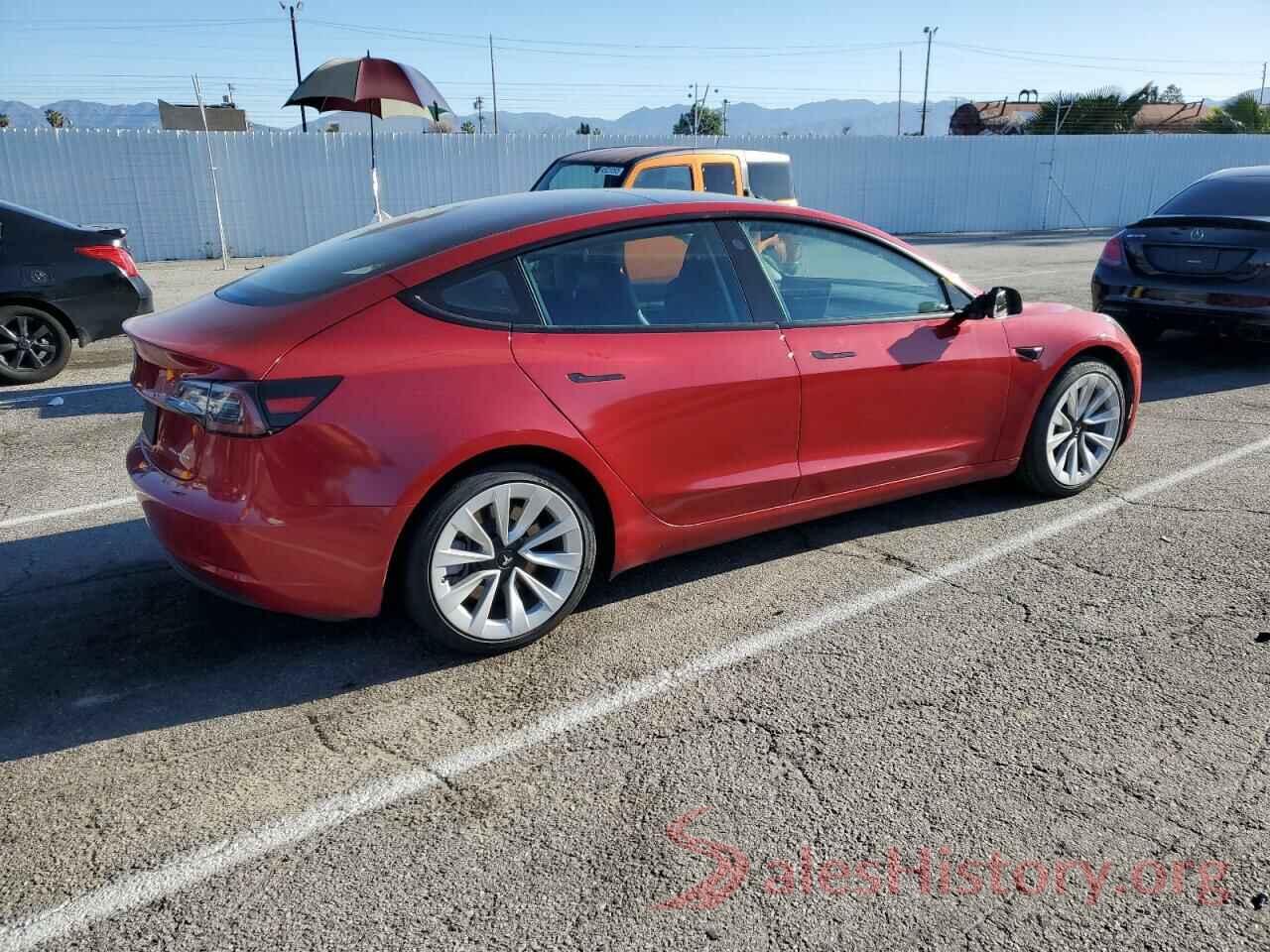 5YJ3E1EBXNF145179 2022 TESLA MODEL 3