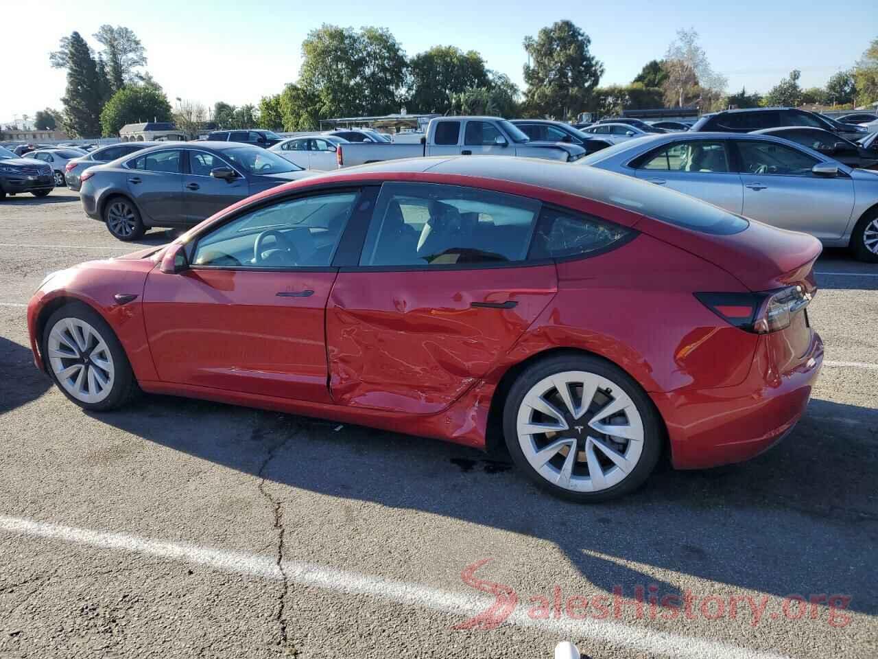 5YJ3E1EBXNF145179 2022 TESLA MODEL 3